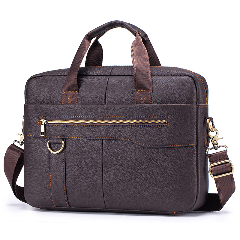 Laptop Accessories Travel Case - Мужской винтажный портфель из натуральной кожи,