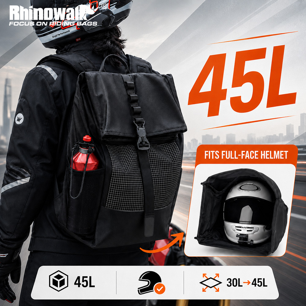 Laptop Accessories Bag - Рюкзак для мотоциклетного шлема Rhinowalk 45л,