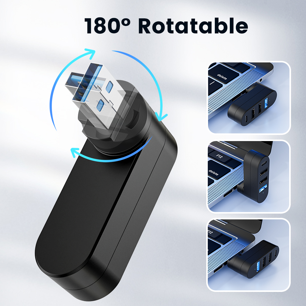 USB-хаб 3.0, адаптер с поворот – обзор и цена Xiaomi Laptop Accessories