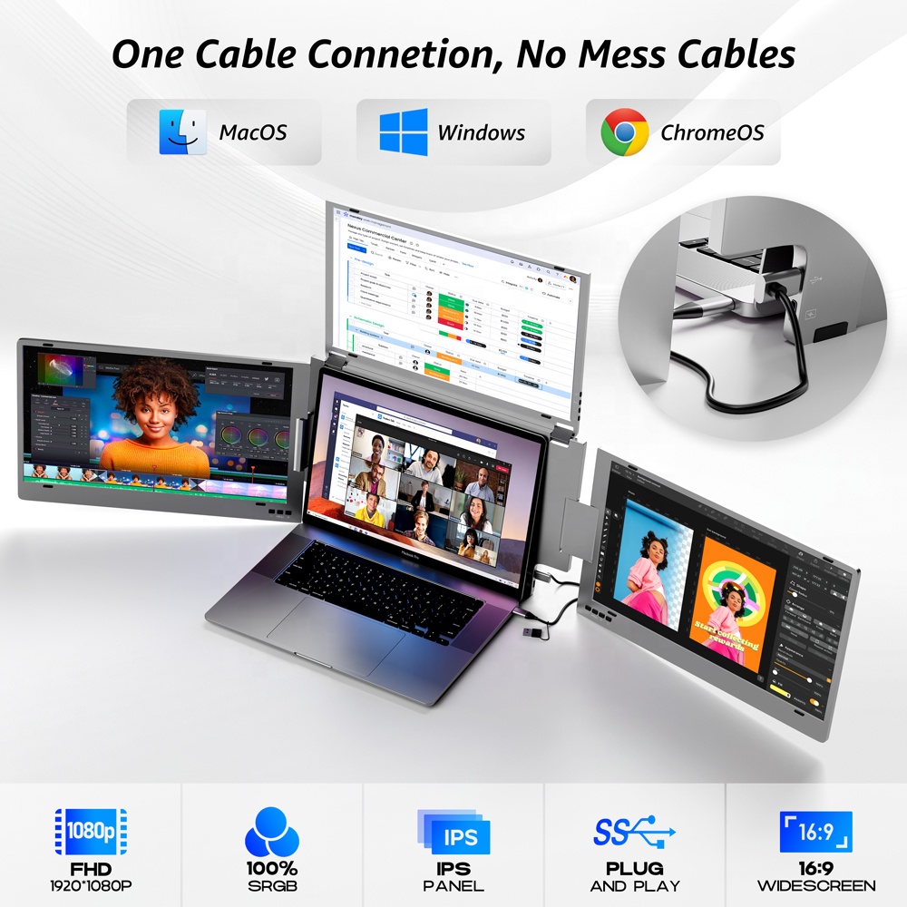 Монитор-удлинитель для ноутбук – обзор и цена Monitor Portable Usb