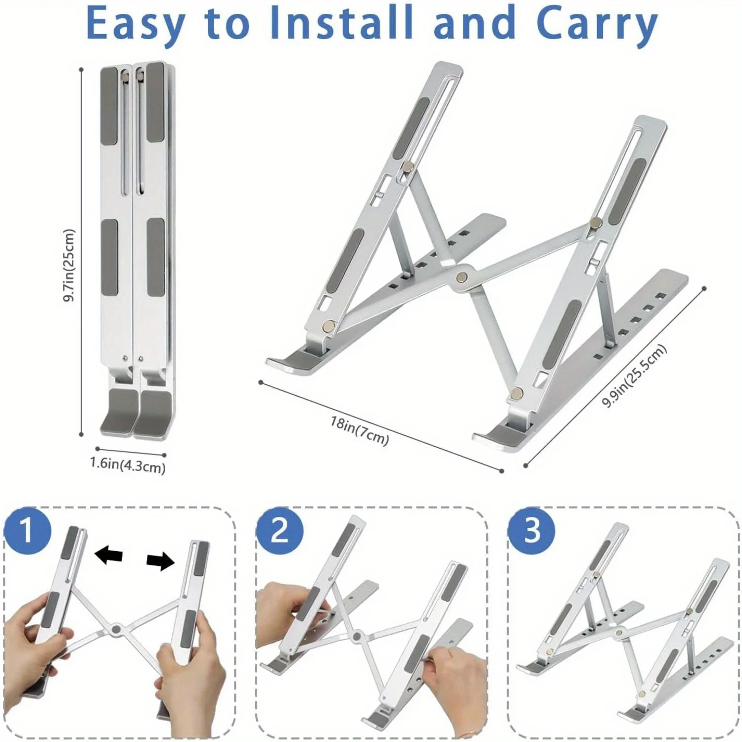 Складная алюминиевая подставка – обзор и цена Laptop Stand Riser