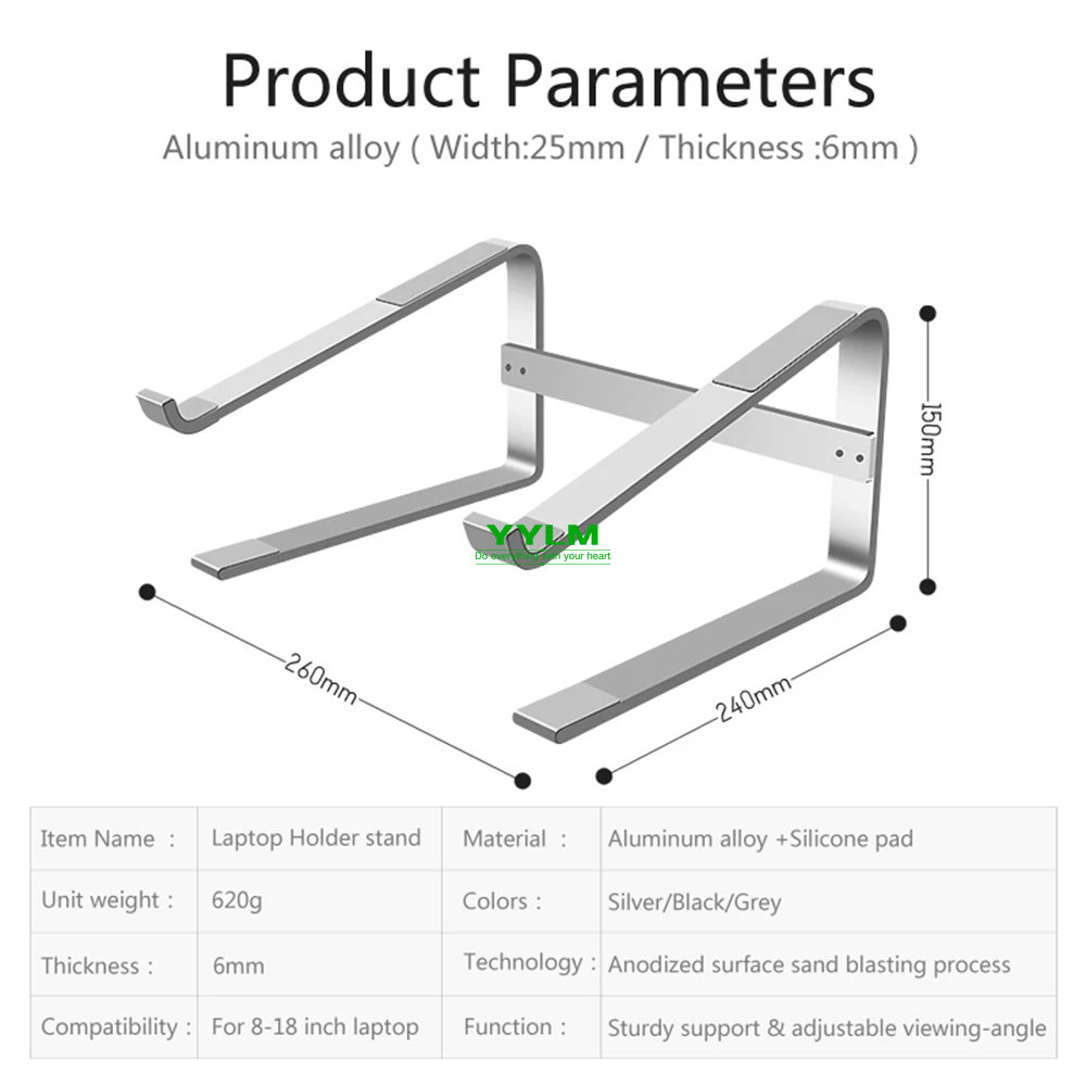 Алюминиевая подставка для ноут – обзор и цена Laptop Stand Riser