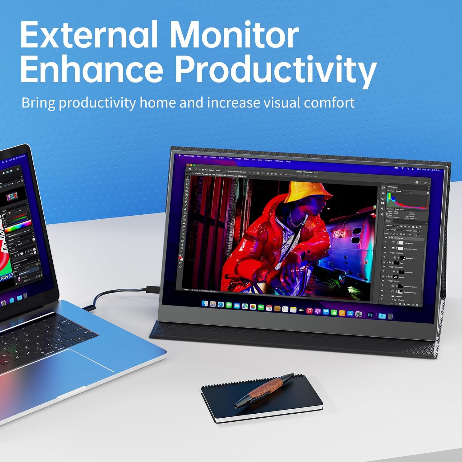 15,6-дюймовый портативный мони – обзор и цена Monitor Portable Usb